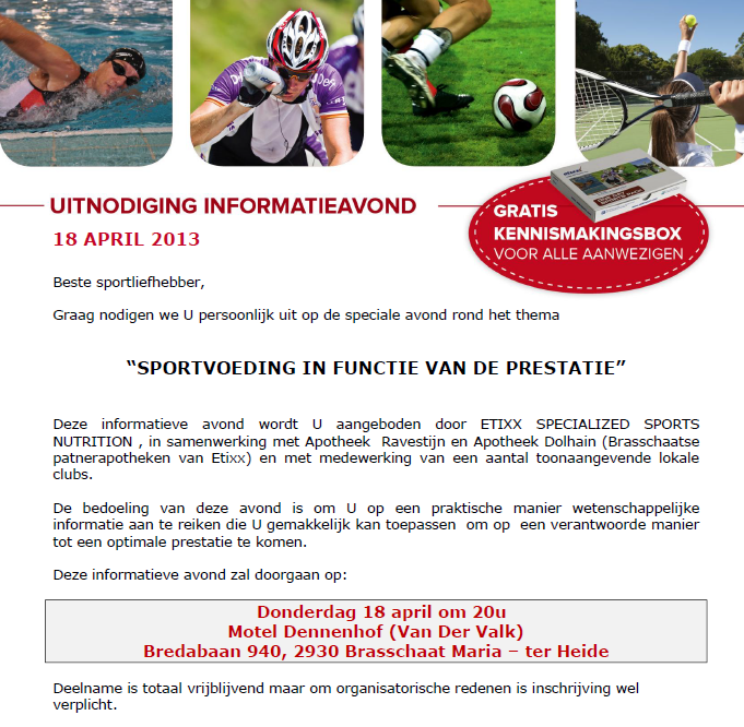 afbeelding info-avond sportvoeding